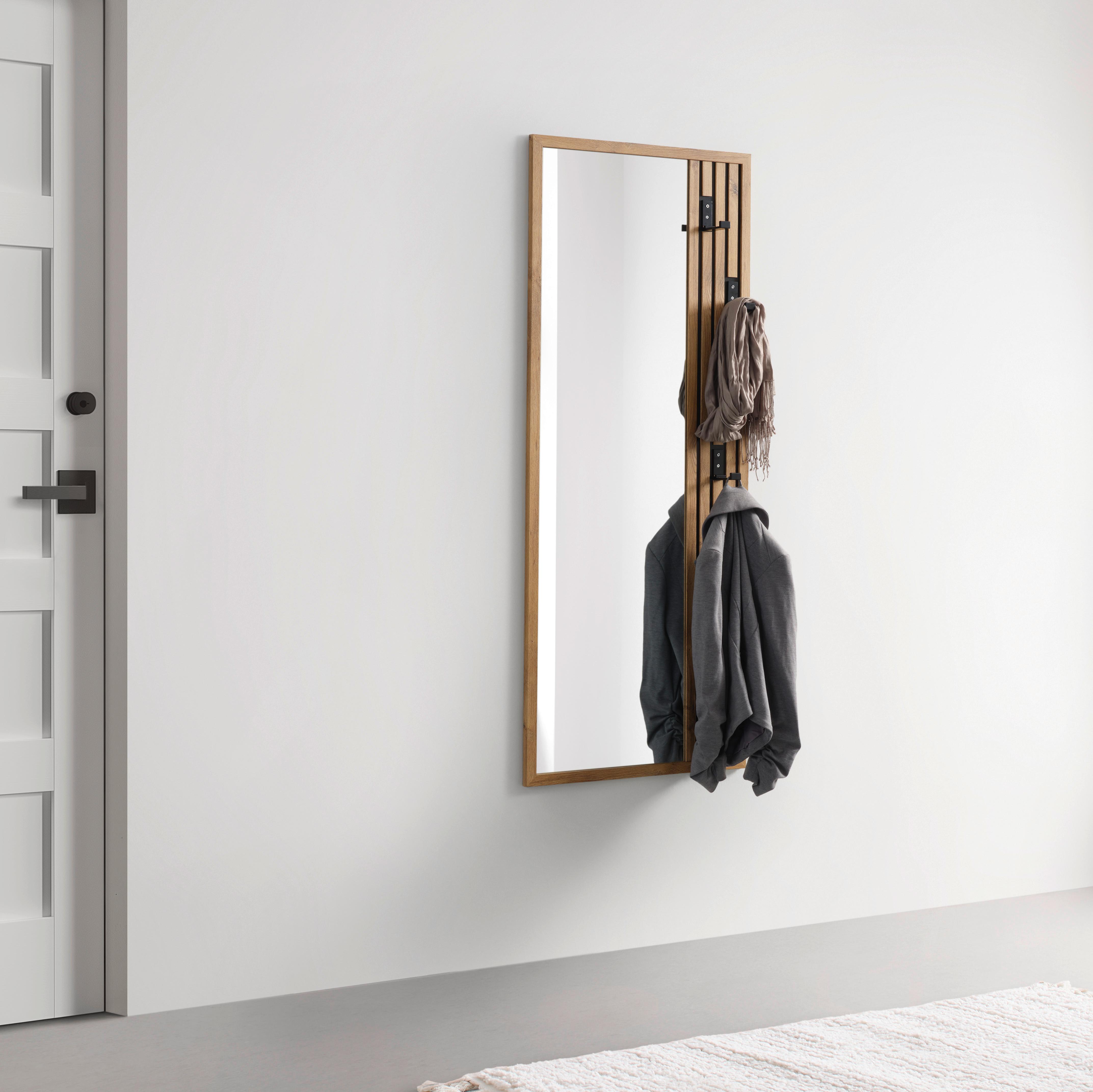 Garderobenpaneel Arko Stripes IV Eichefarben - Eichefarben, MODERN, Glas (140/56/1,63cm) - Mömax