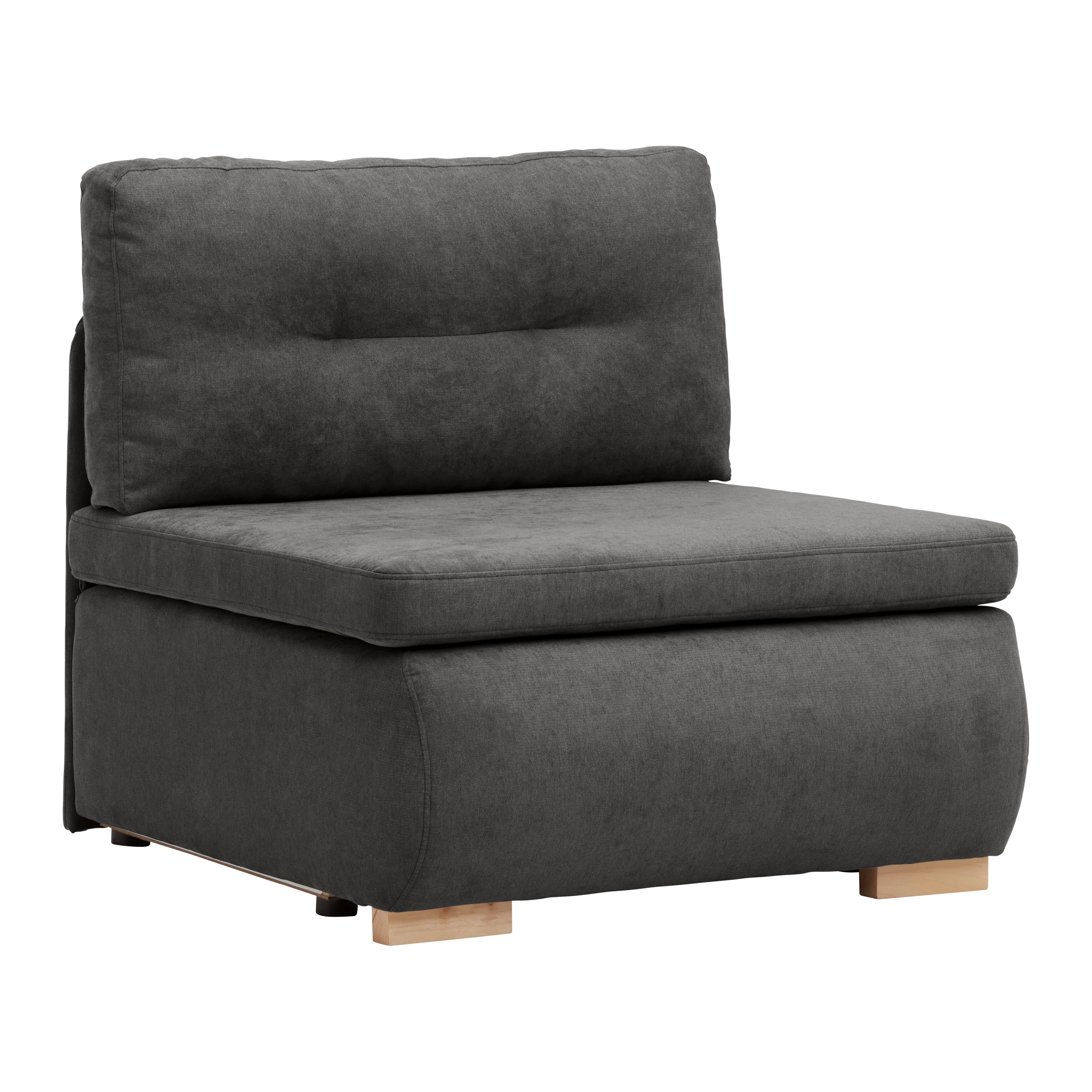 Schlafsessel Modena in Dunkelbraun - Dunkelbraun/Schwarz, Kunststoff/Textil (89/88/90cm) - Mömax