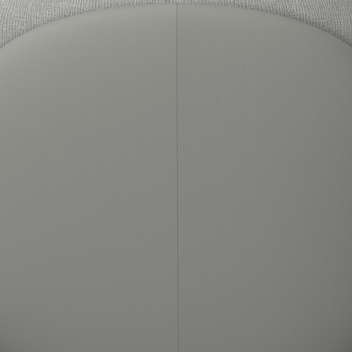 Sessel Lena Grau Struktursamt/Lederlook - Schwarz/Grau, MODERN, Textil/Metall (92/78/110cm) - Bessagi Home