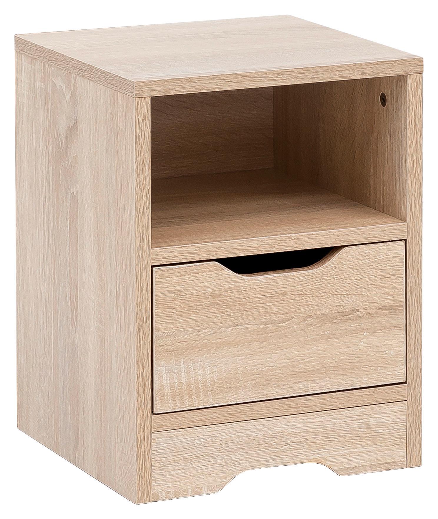 Nočna Omarica Wl5.701, Hrast - barve hrasta, Moderno, leseni material (31/43/31cm) - MID.YOU