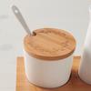 MILCH- UND ZUCKER-SET EMILIA - Naturfarben/Weiß, MODERN, Naturmaterialien/Keramik - Zandiara