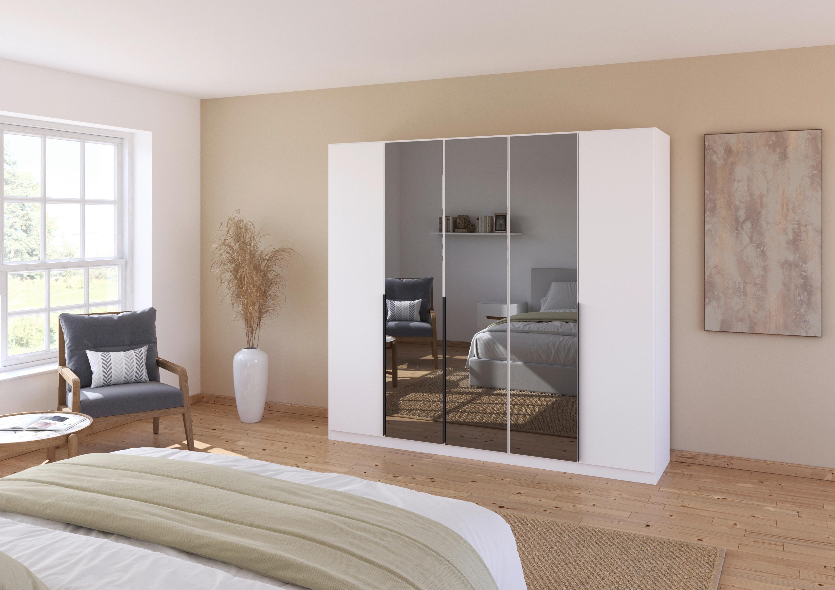 Ormar S Klasičnim Vratima Skyla - bijela/siva, Moderno, drvni materijal/metal (226/210/54cm) - Modern Living