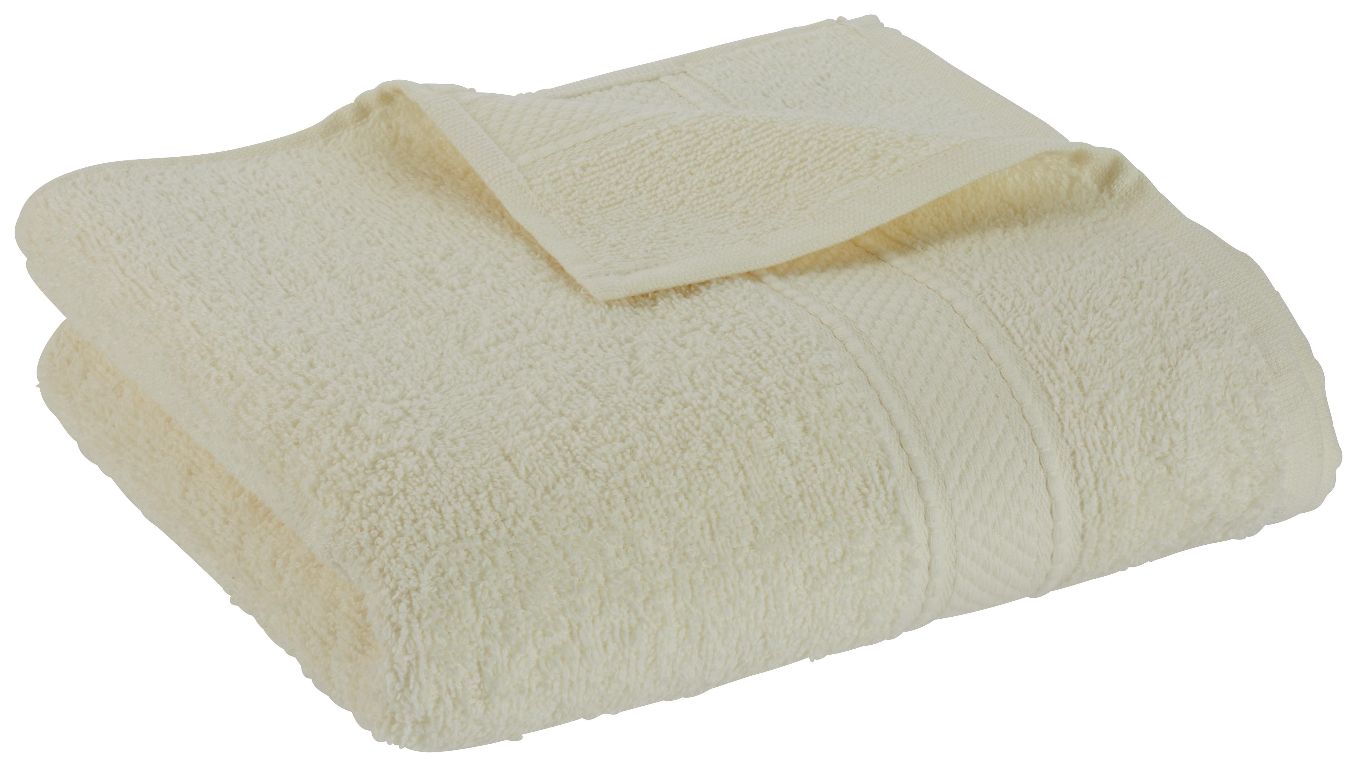 Handtuch Cindy in Weiß ca. 50x100cm - Weiß, Textil (50/100cm) - Mömax modern living