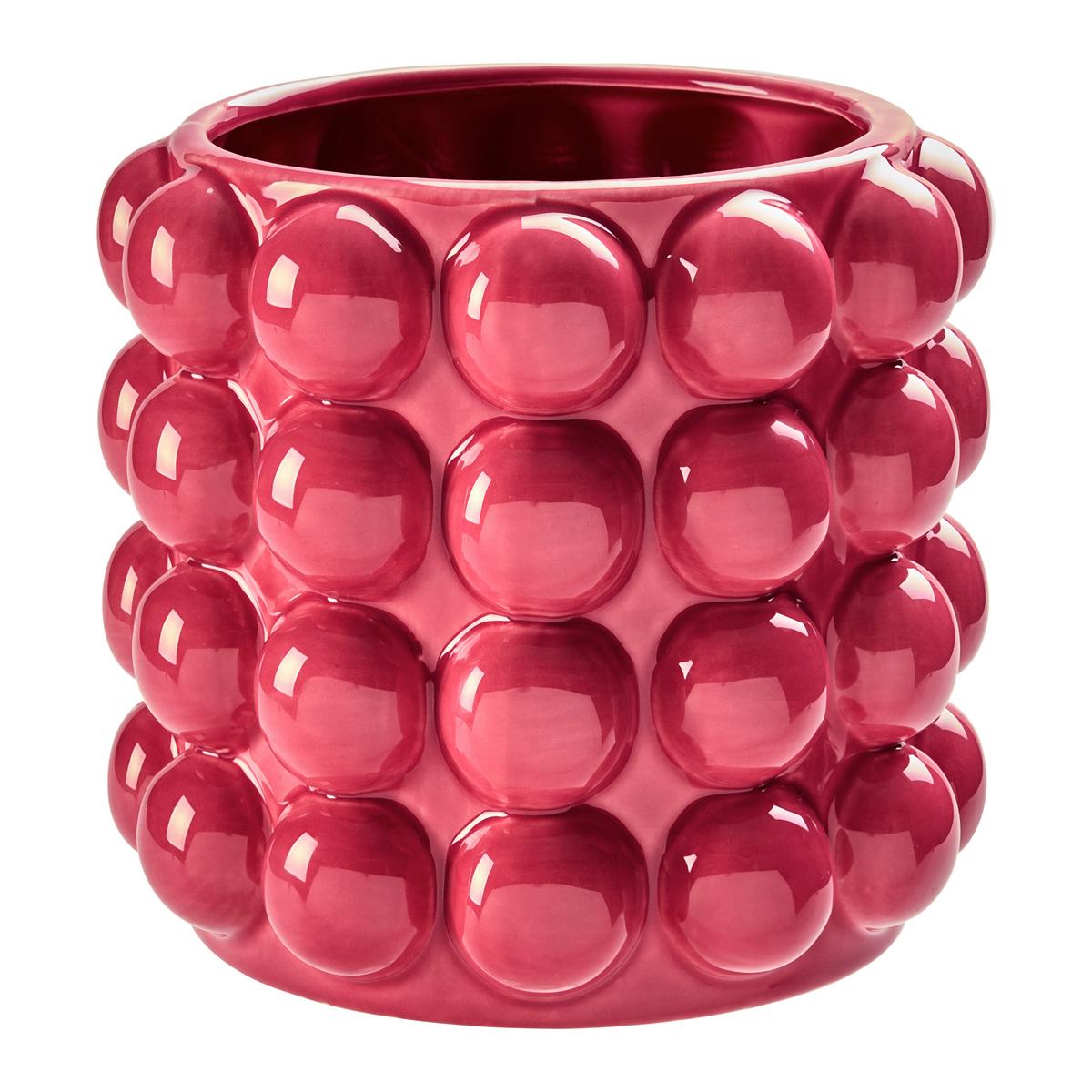 Blumentopf Holly Rot - Rot, MODERN, Keramik (15/15/15cm) - Mömax