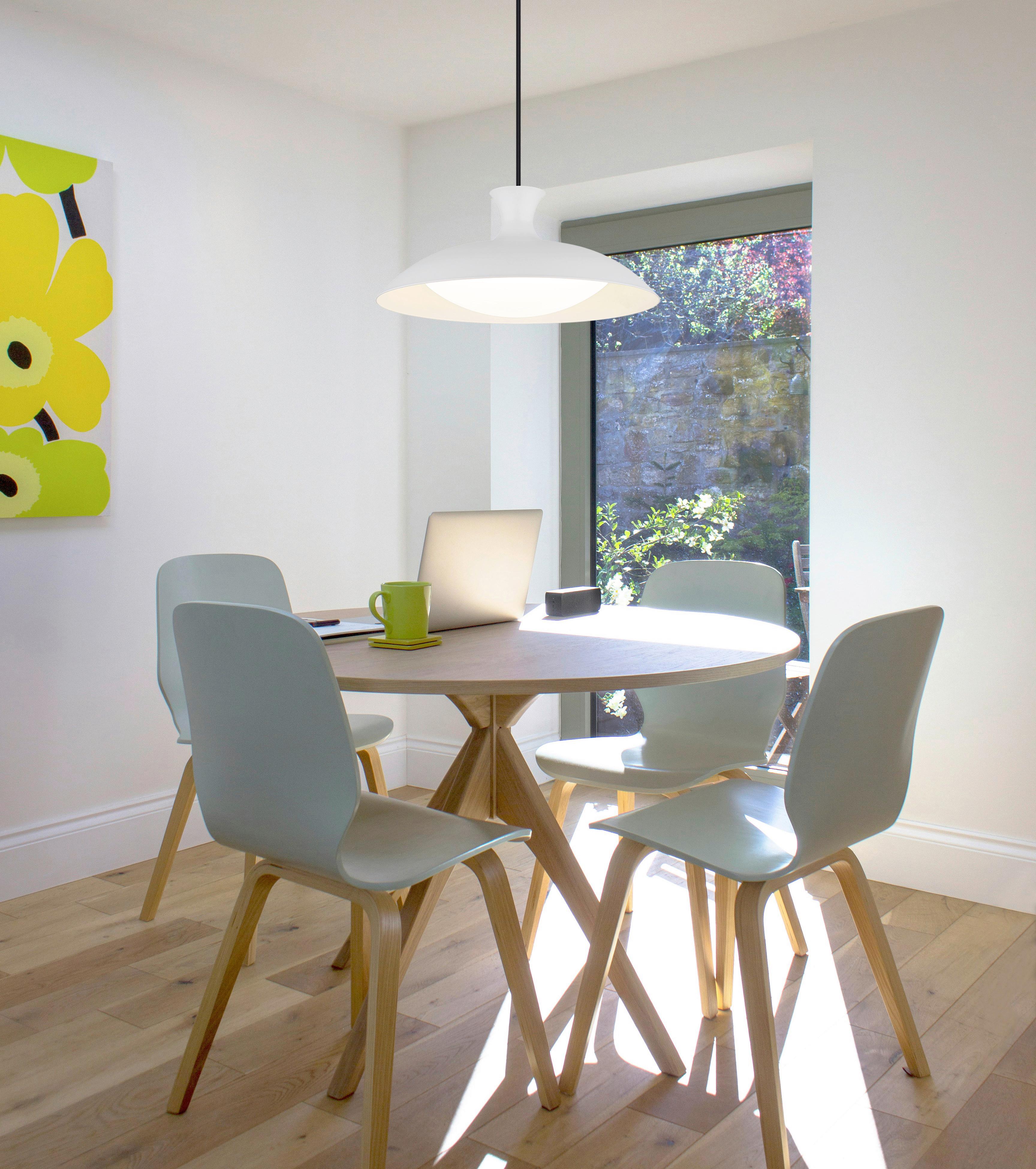 LED-HÄNGELEUCHTE 15781W  ROCHA - Weiss/Opal, Konventionell, Kunststoff/Metall (40/150cm) - Globo