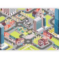 Fototapeta In The City, 400x280cm - večbarvno, Trendi, tekstil (400/280cm) - artgeist