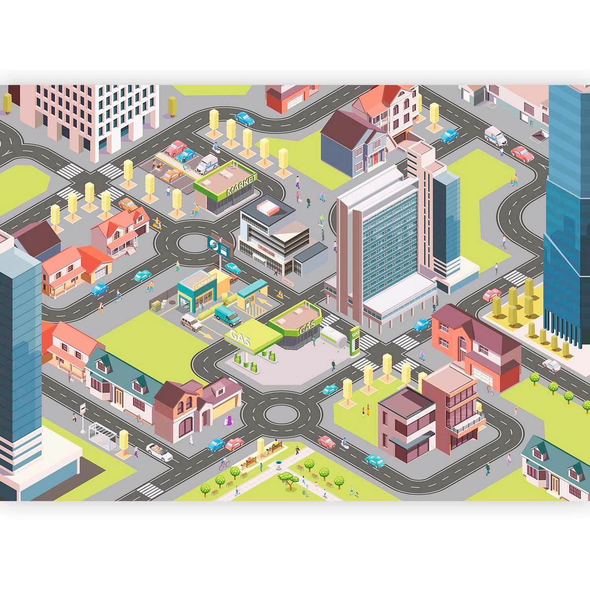 Fototapeta In The City, 400x280cm - večbarvno, Trendi, tekstil (400/280cm) - artgeist