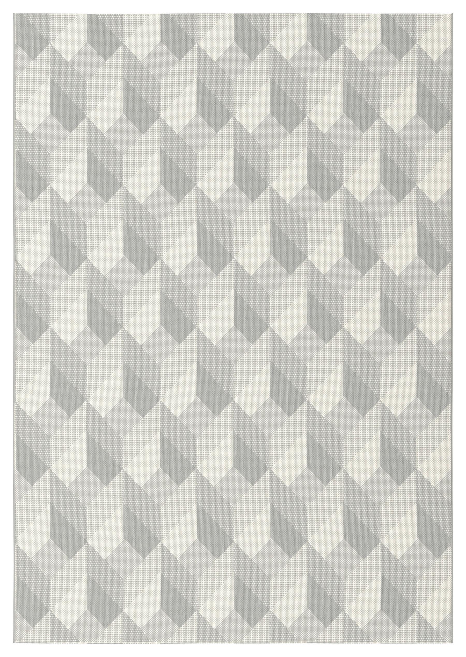 Flachwebeteppich Sandbar Hellgrau ca. 200x290cm - Hellgrau, MODERN, Textil (200/290cm) - Mömax