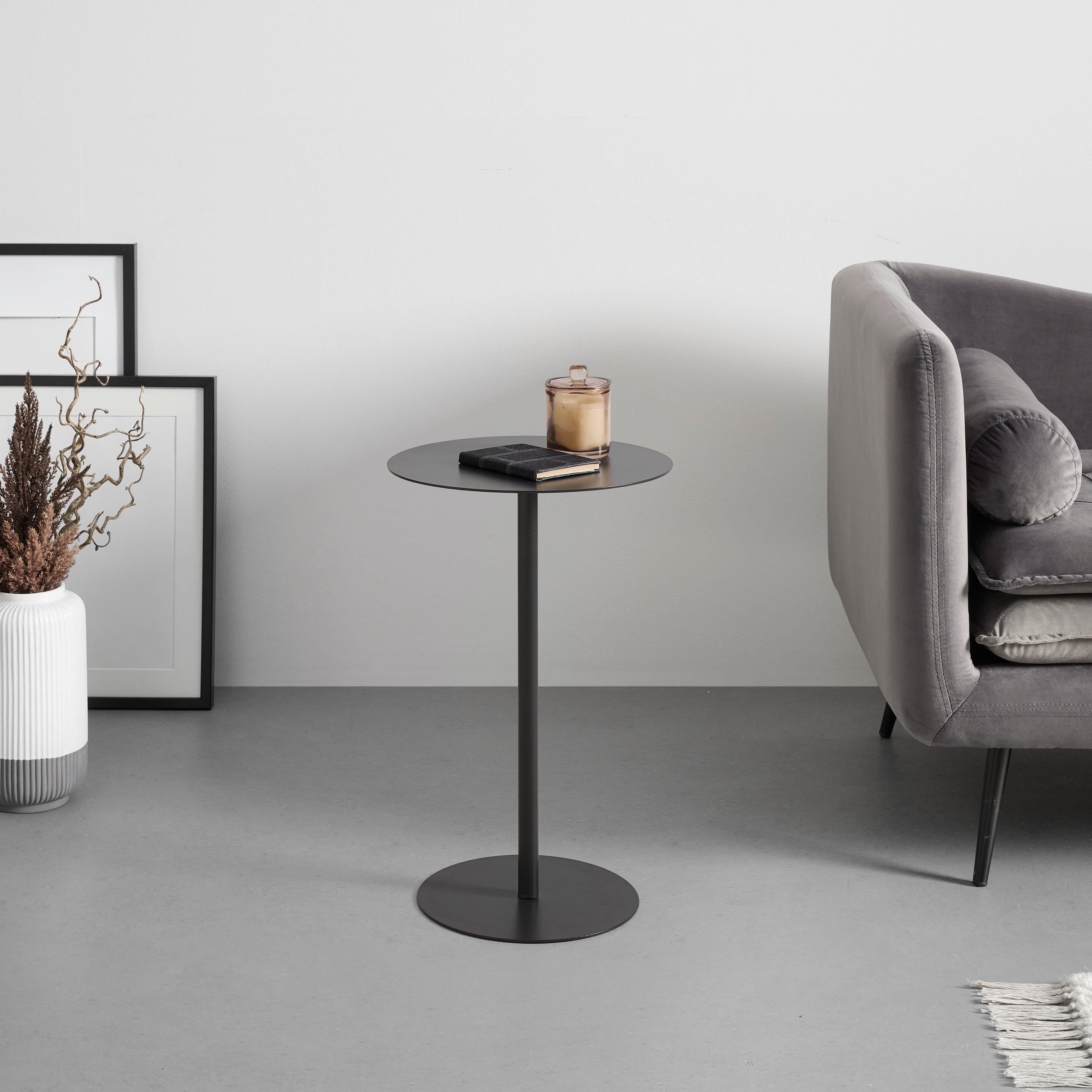 SIDOBORD ROD - mörkgrå, Modern, metall (35/53cm) - Mömax