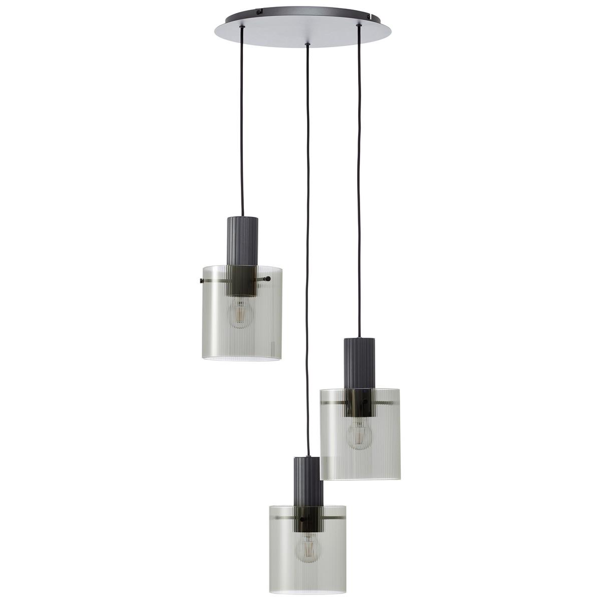 LAMPA ZWIESZANA 60139/93 RIFFELINI PE3 - antracytowy, Trend, metal/szkło (48/150cm) - Brilliant