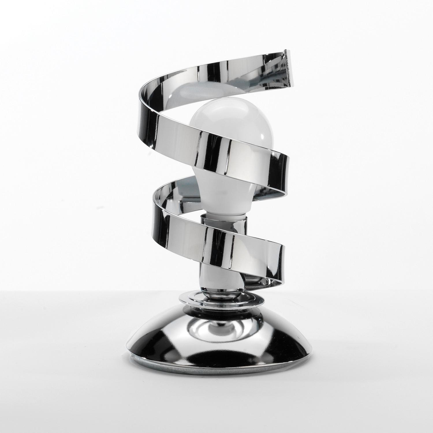 Tischleuchte Zoe Cromo Chromfarben max. 6 Watt - Chromfarben, Design, Metall (12/12/25cm)