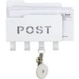 Briefablage Post - Weiß, Metall (20/5,1/18,8cm) - MÖMAX modern living