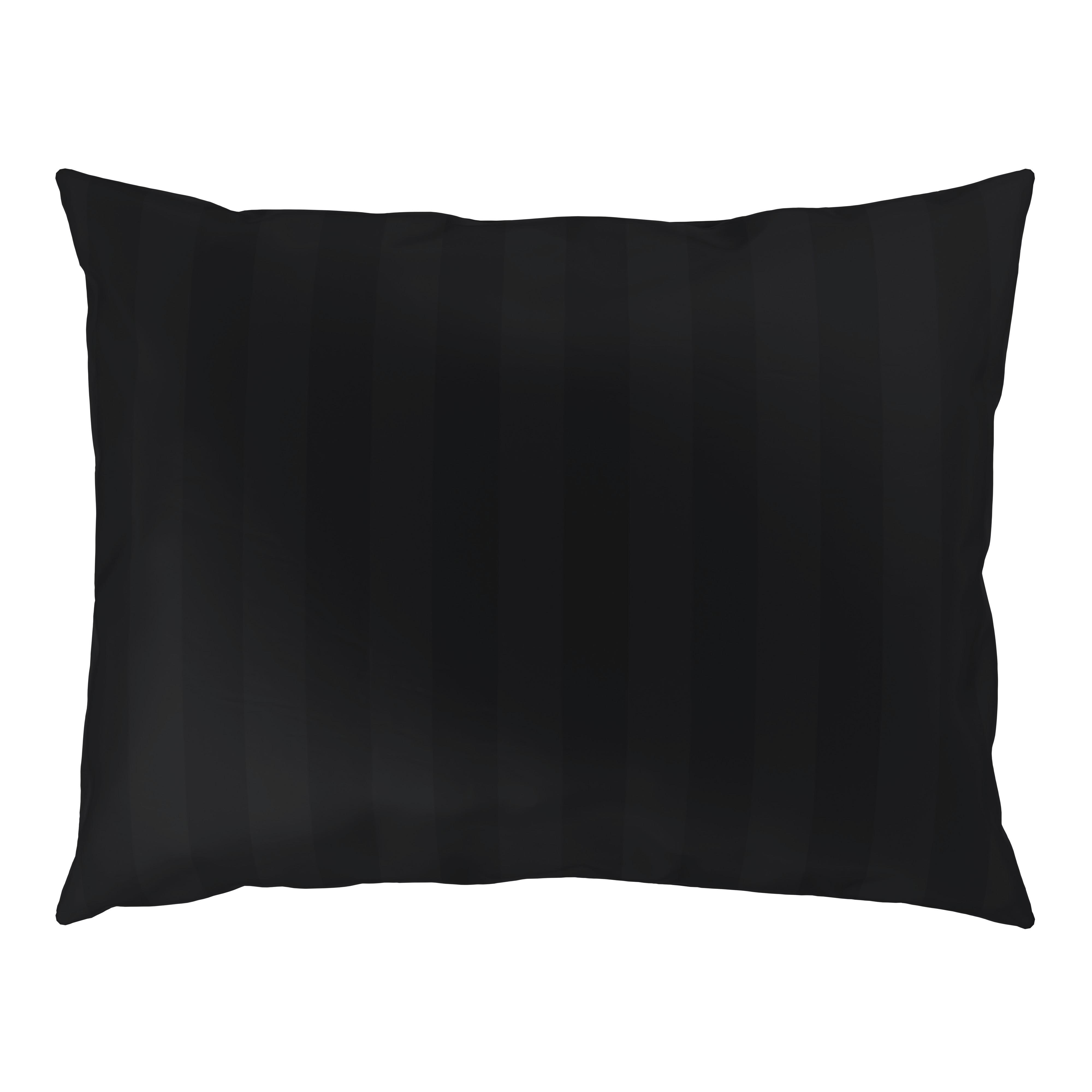 Kissenhülle Xenia Streif Schwarz ca. 40x60cm - Schwarz, MODERN, Textil (40/60cm) - Premium Living