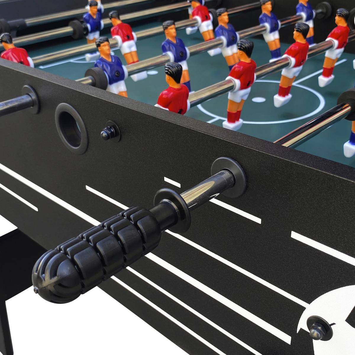 Tischfußball Scorpion Kick TS - Schwarz, KONVENTIONELL, Holz (61/81/122cm) - Ambia Garden