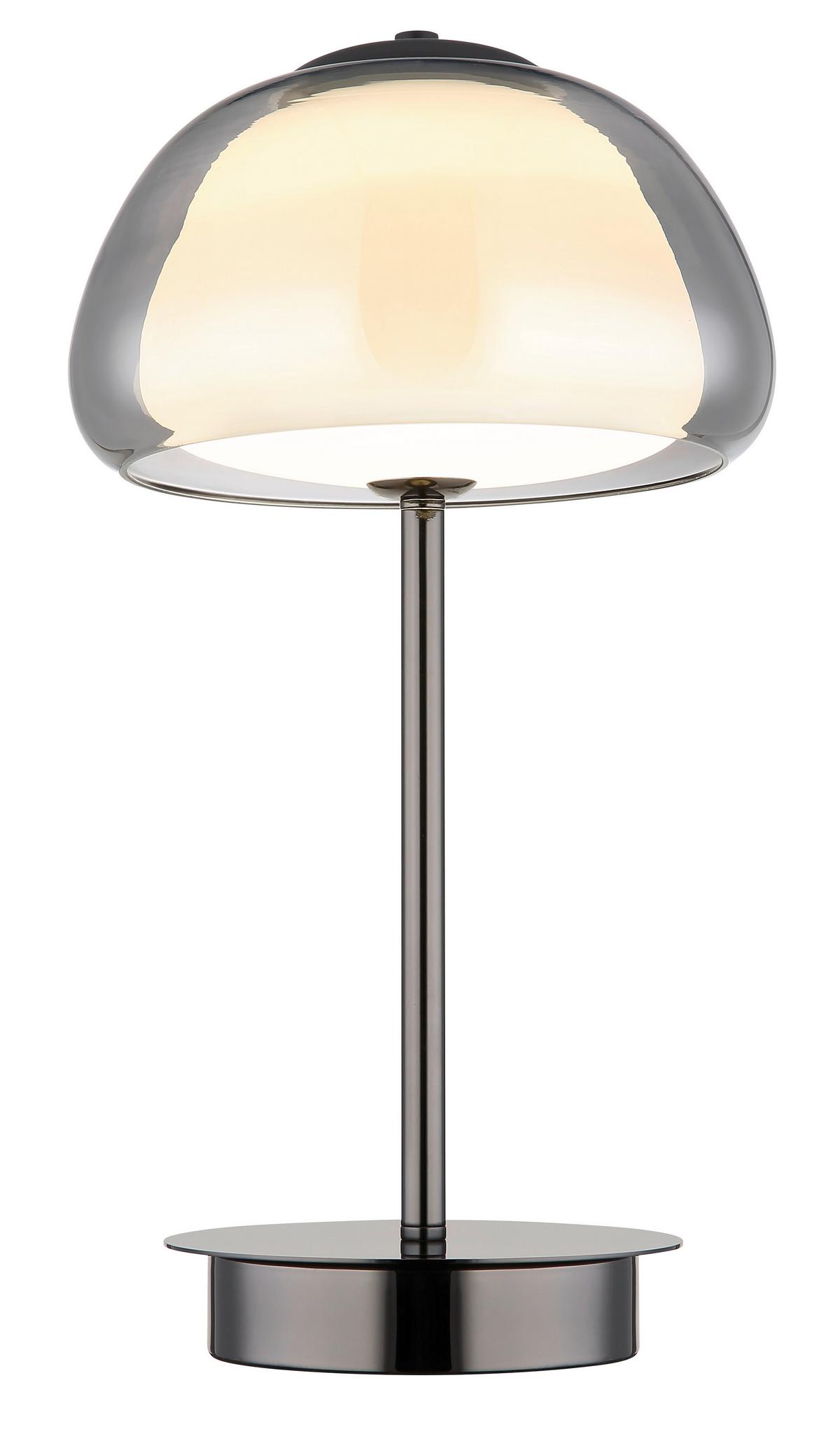 Led Stolna Svjetiljka Avila - bijela/siva, Design, staklo (25/46cm) - Globo