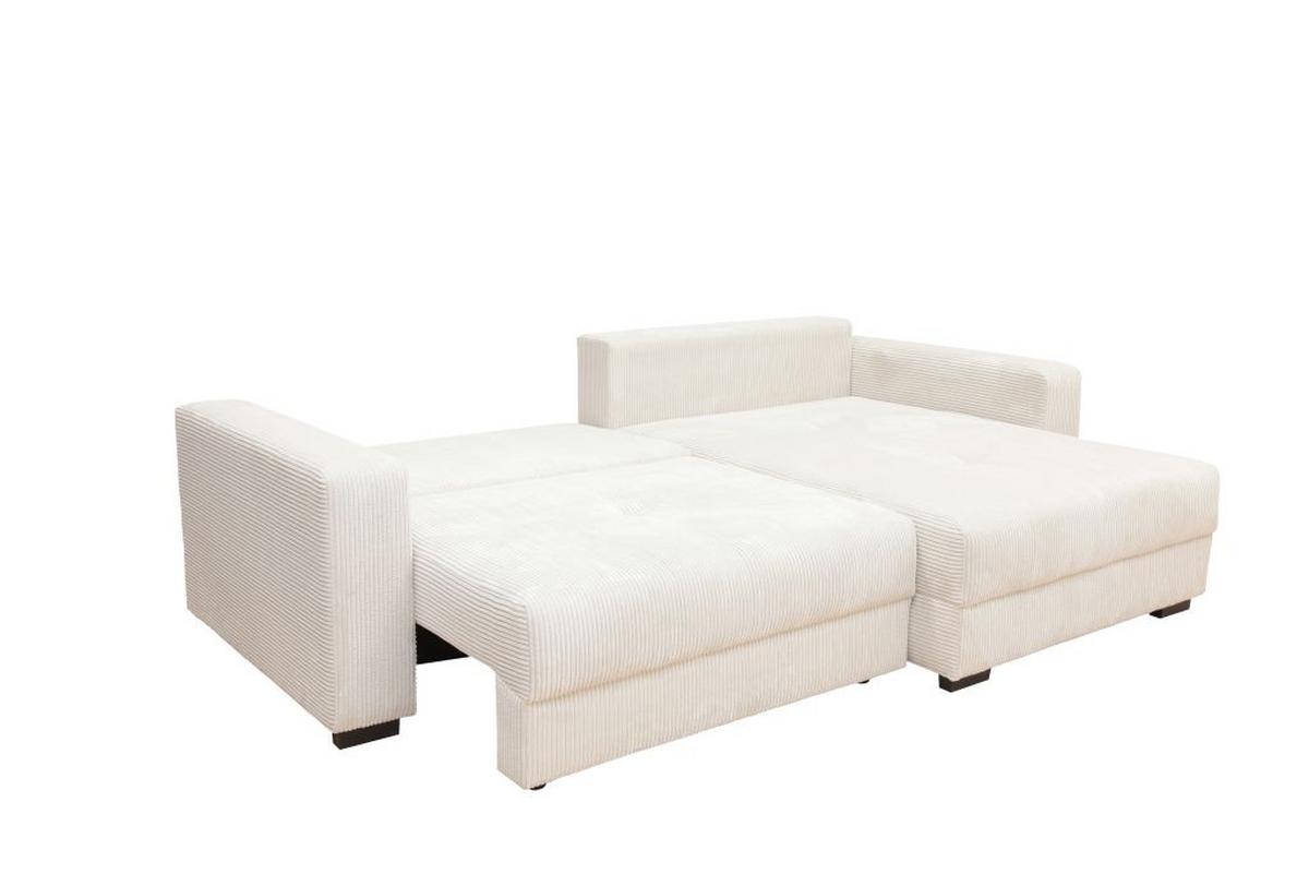 Kutna Garnitura Xela - bijela/crna, Moderno, tekstil (265/170cm) - Modern Living