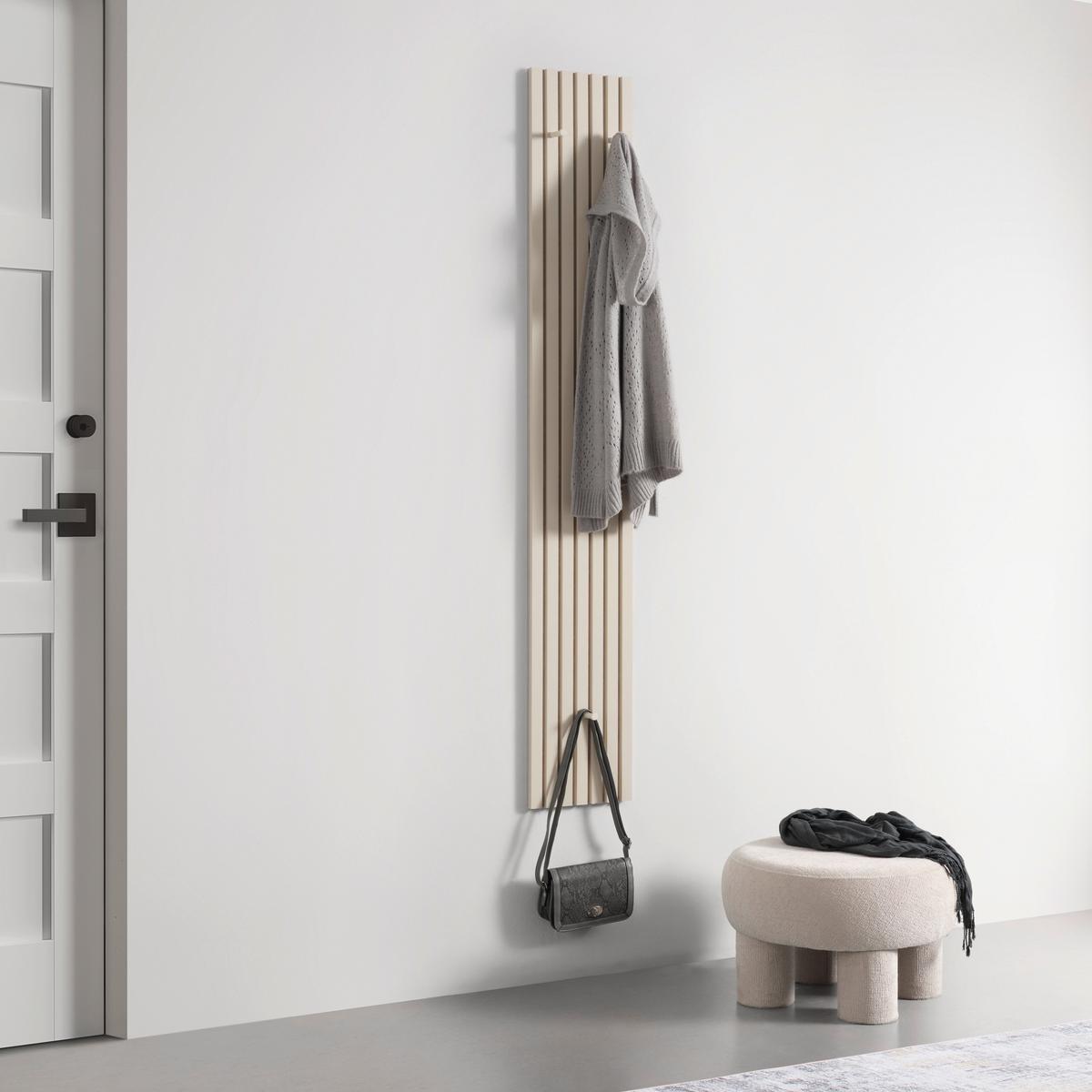 Garderobenpaneel Grace Sandfarben - Sandfarben, MODERN, Holzwerkstoff/Textil (25/160/7,5cm) - Mömax