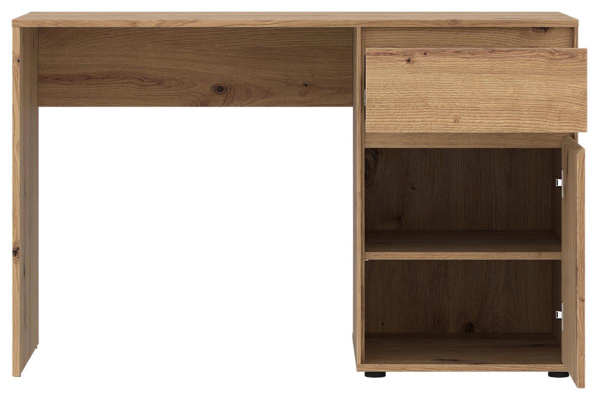 Masă de scris ZAPATO - cașmir/culoare lemn stejar, Modern, material pe bază de lemn (120/76/60cm) - Modern Living