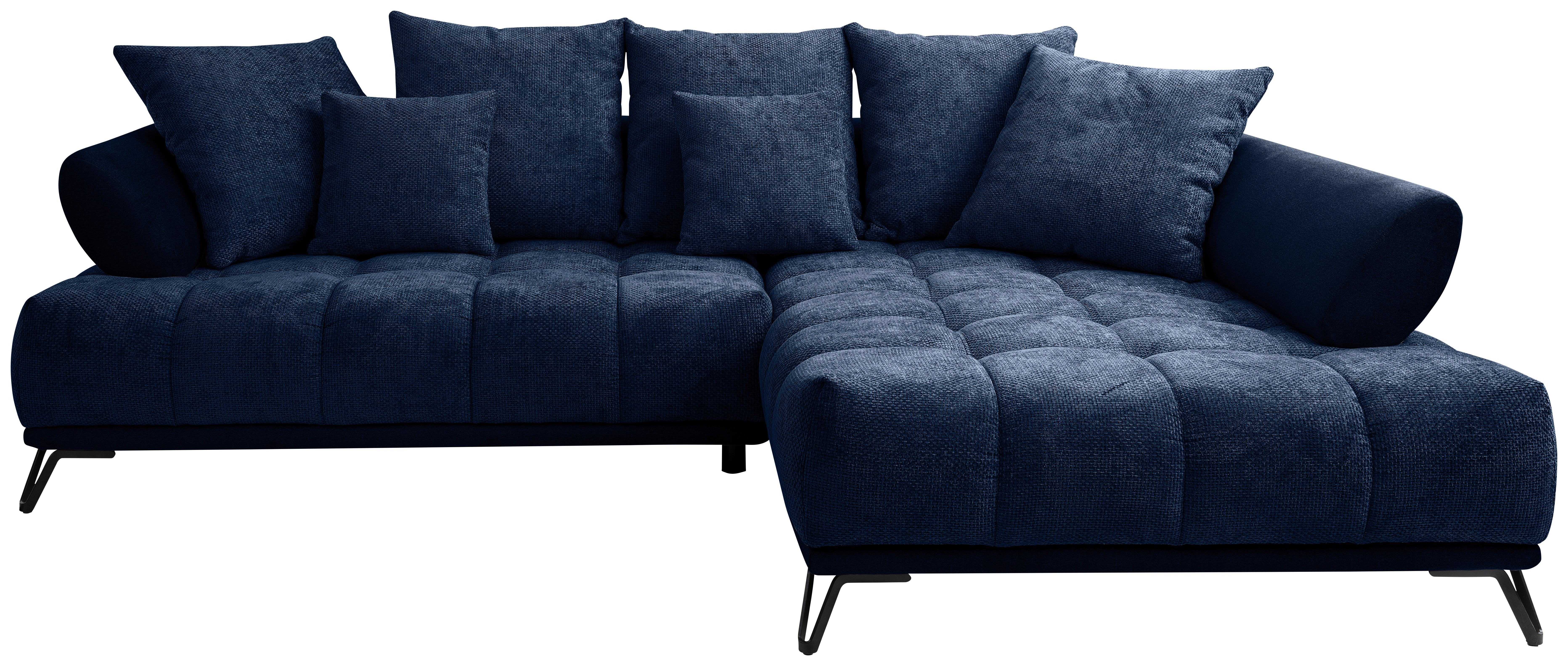 Coltar LARGO N - albastru închis, Modern, textil (262/184cm) - Modern Living