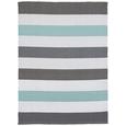 Outdoorteppich Stripe 120x170cm - Blau/Weiß, MODERN, Textil (120/170cm) - MÖMAX modern living