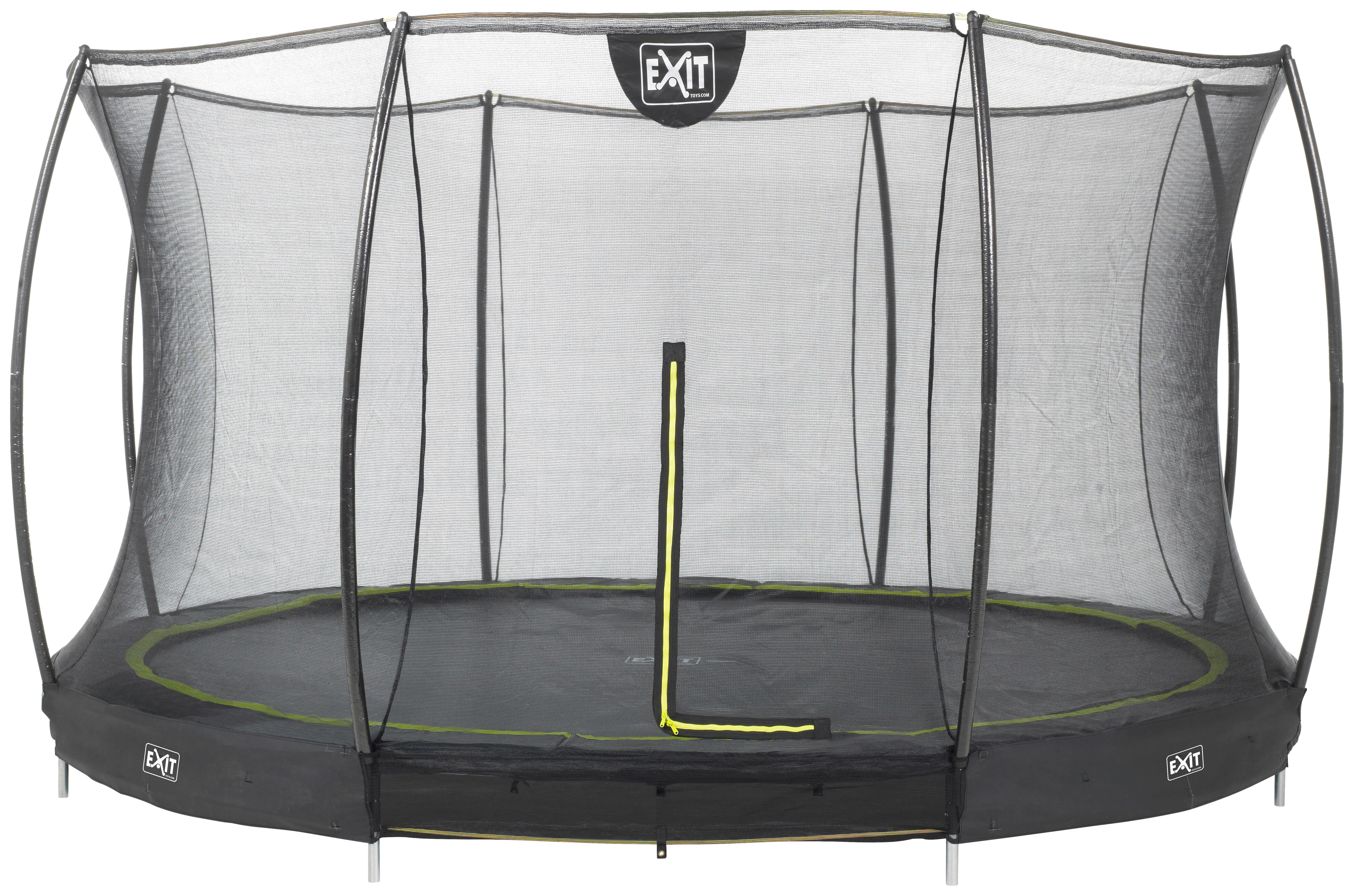 Trampolin Exit Schwarz ø ca. 427cm - Schwarz, KONVENTIONELL, Kunststoff/Metall (427/203cm) - EXIT Toys