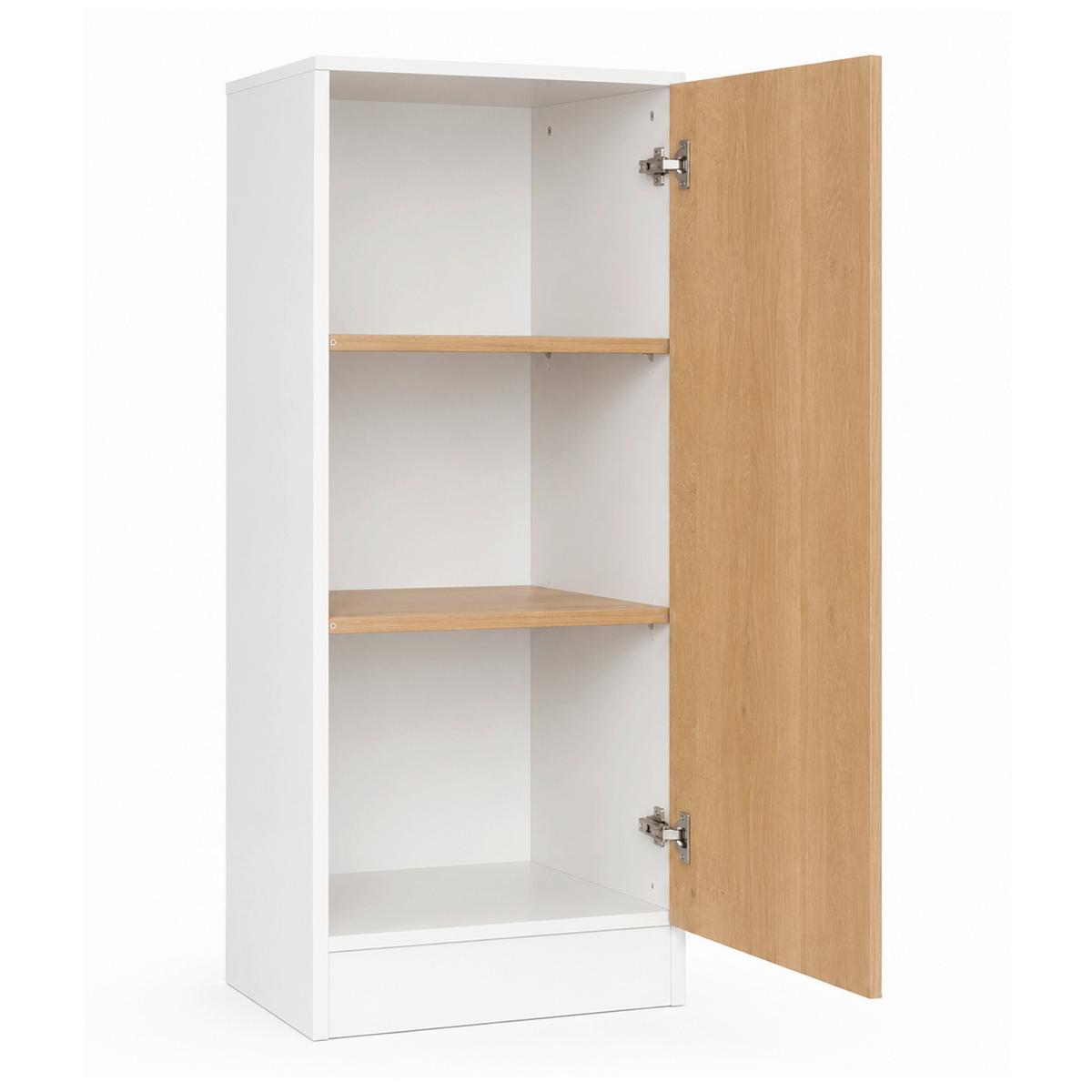 Aktenschrank Dilos M - Honigeiche/Weiss, Modern, Holzwerkstoff (52/114/32cm) - MID.YOU