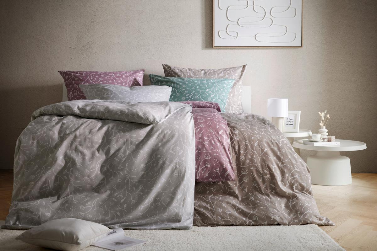 Ágyneműhuzat-garnitúra Frida - világosszürke, Konventionell, textil (140/200cm) - Best Price