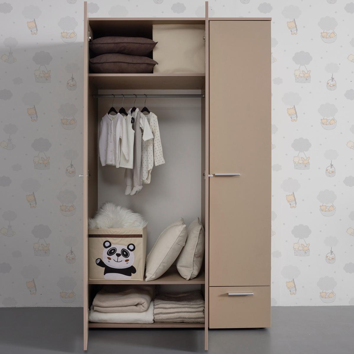 Babyzimmer July Creme - Beige/Creme, Modern, Holzwerkstoff (311/190/144cm) - Bessagi Kids