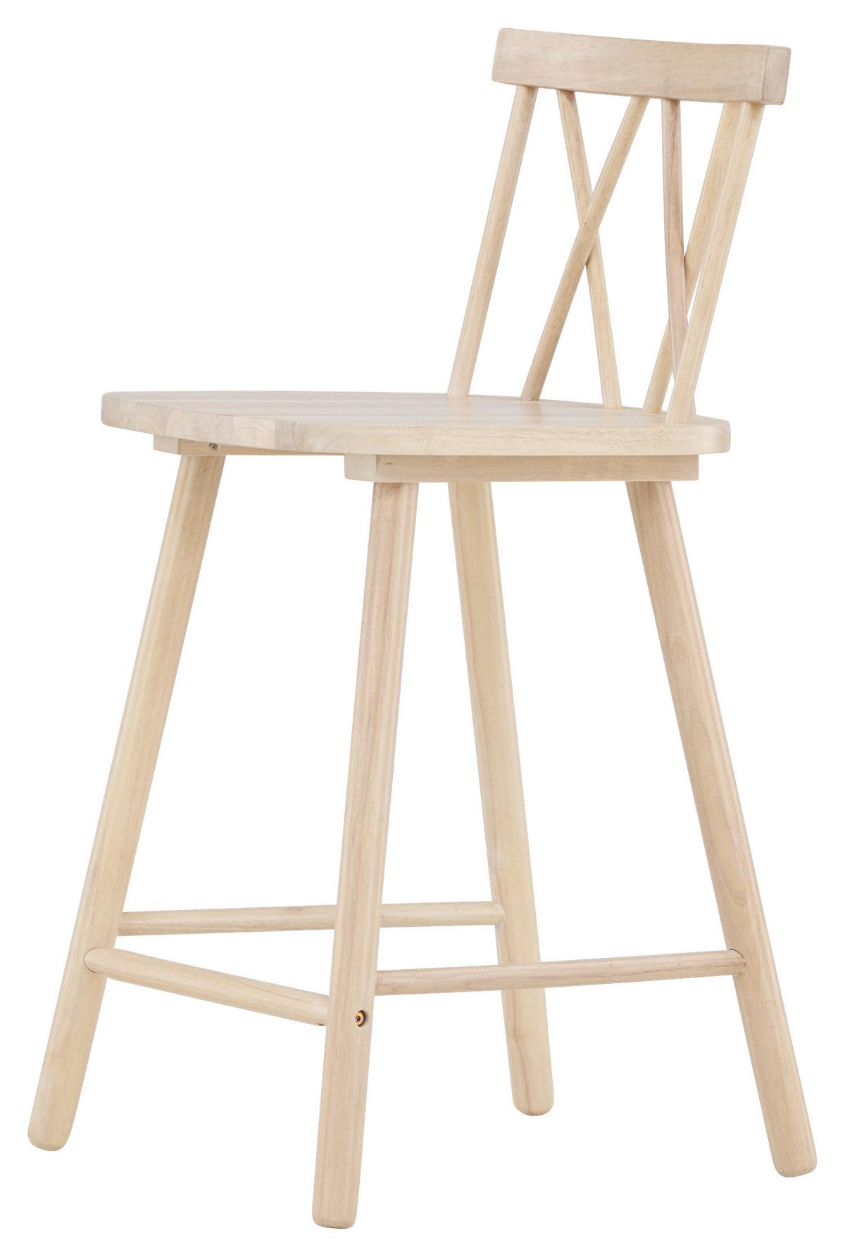BARHOCKER-SET MOLLÖSTRÖM - Weiß, Design, Holz (43/90/44cm) - Livetastic