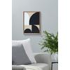 VÄGGDEKORATION CLEA - beige/ljusbrun, Basics, papper/trä (30/40/1,5cm) - Modern Living