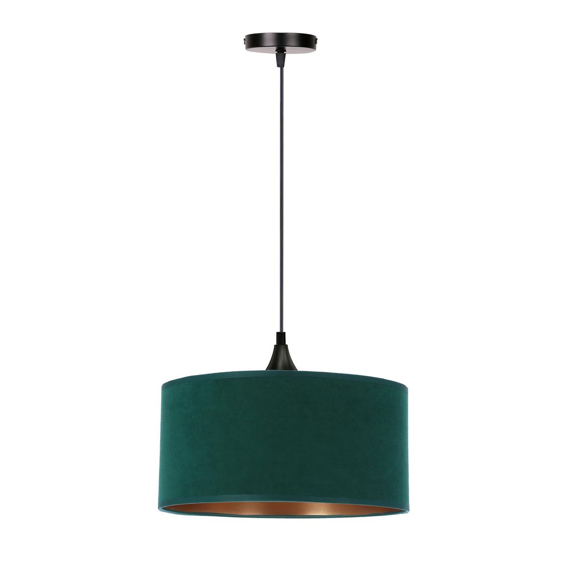 Viseća Svjetiljka Maloto - tamno zelena/zlatne boje, Konvencionalno, metal/plastika (30/30/115cm)