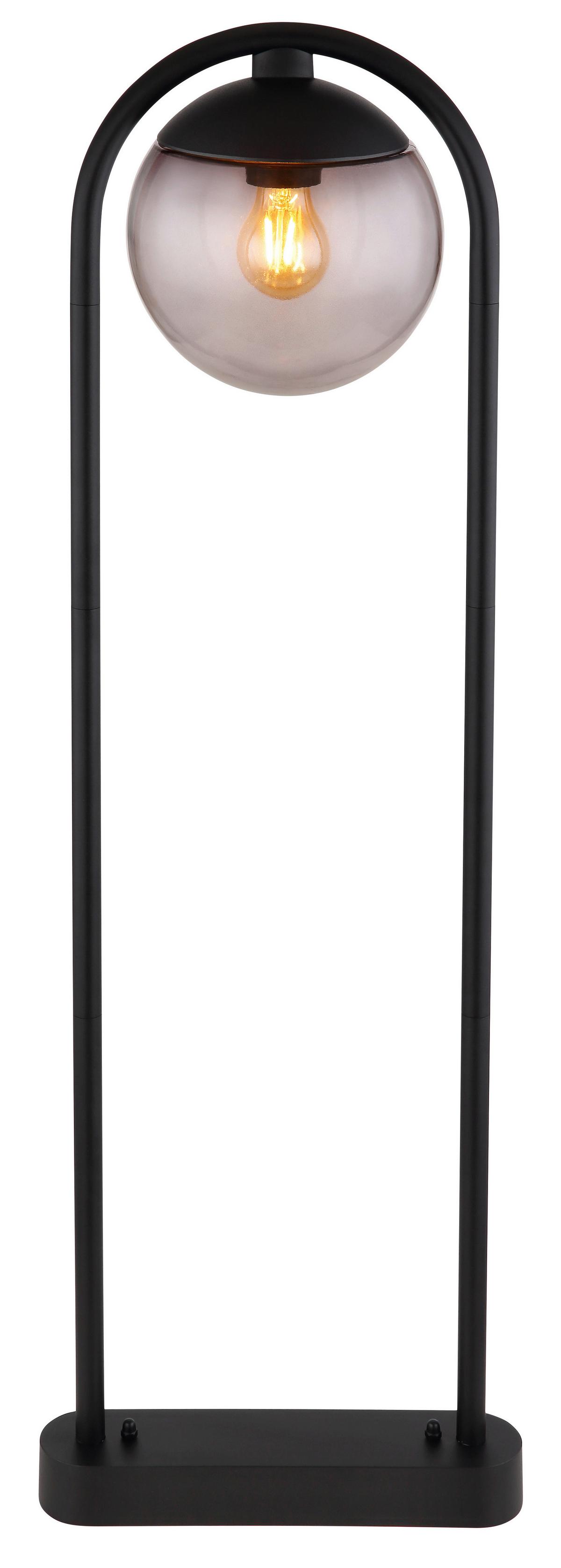 AUSSENSTEHLEUCHTE 31813 - Schwarz, Basics, Glas/Metall (32/100cm) - Globo