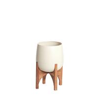 DONICA 5890543 KARUNA - kolor bukowy/kremowy, Basics, metal/drewno (36/50cm) - Light & Living