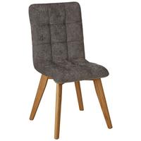KRZESŁO SCALA - kolor dębowy/szary, Modern, drewno (47,5/92/57cm) - Zandiara