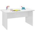 Kindertisch in Weiß - KONVENTIONELL, Holzwerkstoff (110/55/65cm) - MODERN LIVING