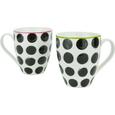 Jumbó Bögre Dotty - fekete/fehér, Lifestyle, kerámia (10,3/11,4cm) - MÖMAX modern living