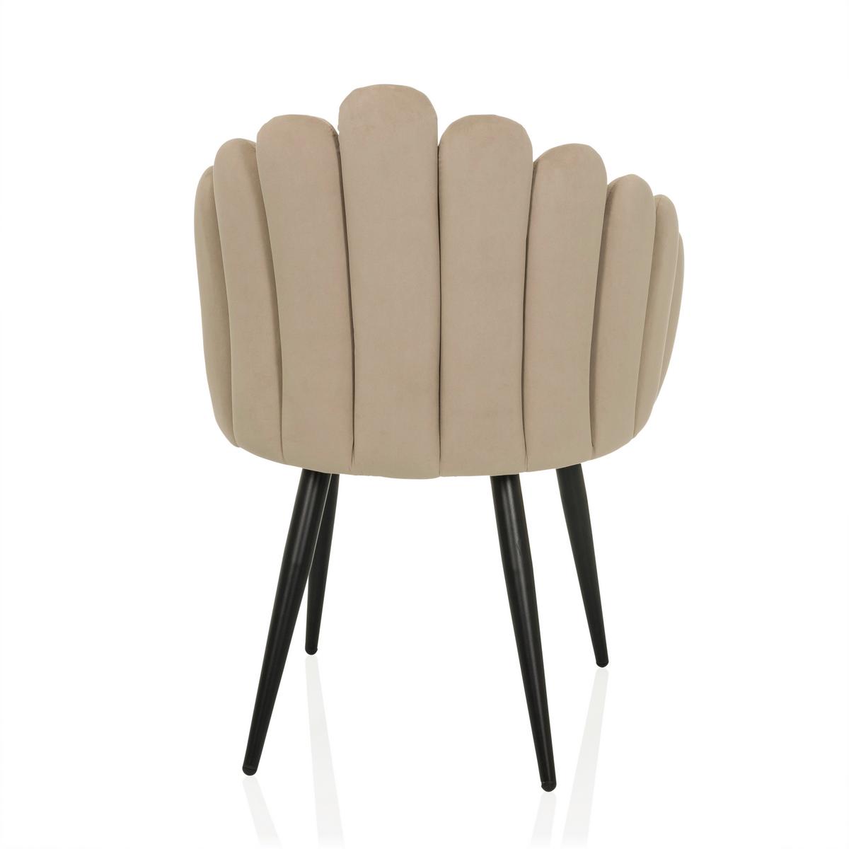 Nalsanjač Scallore, Bež - črna/bež, Moderno, kovina/tekstil (63/84/56cm) - MID.YOU