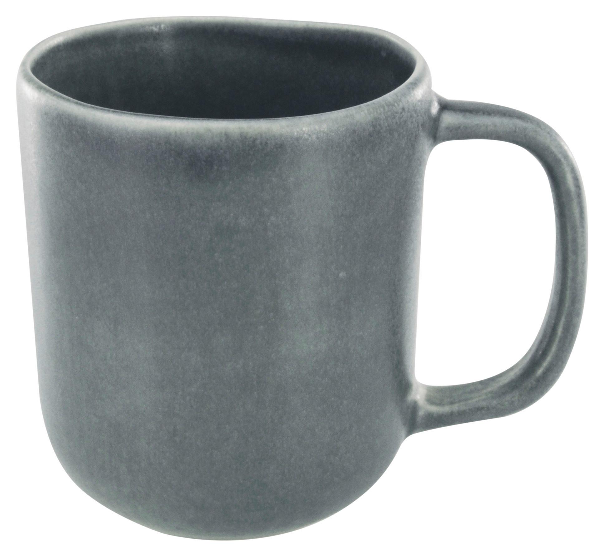 Kaffeebecher Gourmet ca. 300ml - Graphitfarben, Modern, Keramik (12/8/10,5cm) - Premium Living