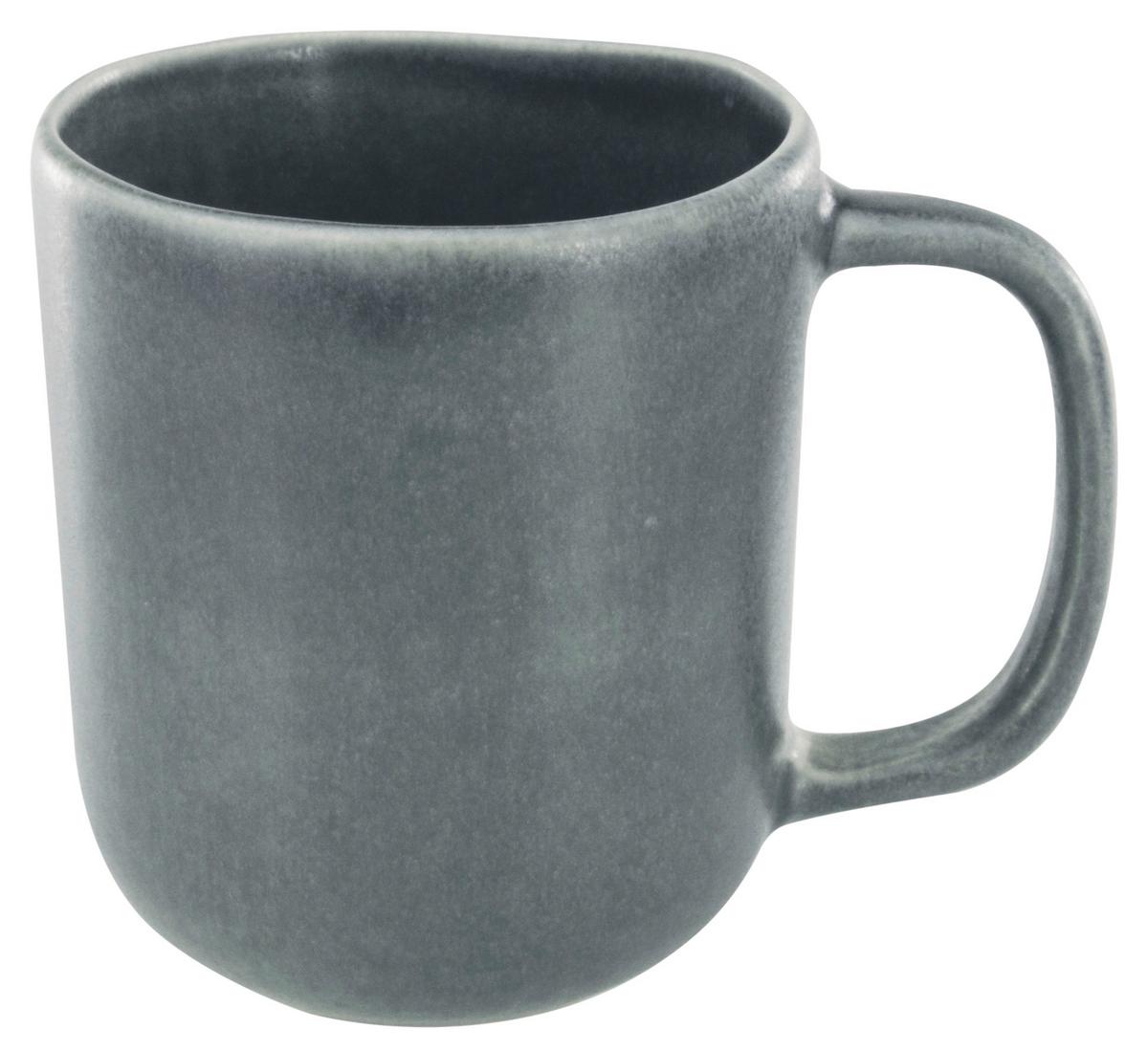 Kaffeebecher Gourmet ca. 300ml - Graphitfarben, Modern, Keramik (12/8/10,5cm) - Premium Living