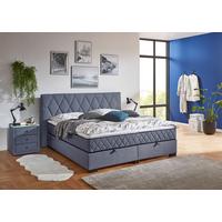 Box Krevet Maya B - crna/sivoplava, Konvencionalno, drvni materijal/drvo (180/200cm) - Based