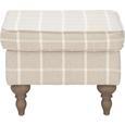 Hocker Beige - Grau, ROMANTIK / LANDHAUS, Holz/Textil (55/44/55cm) - Zandiara Hocker Beige - Grau, ROMANTIK / LANDHAUS, Holz/Textil (55/44/55cm) - Zandiara