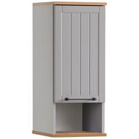Viseča Omara Jelda, Platinasta Barva - platinaste barve/črna, Moderno, kovina/leseni material (30,3/70,8/20,5cm) - Stylife