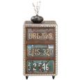 Rollcontainer Braun/Bunt - Multicolor/Schwarz, LIFESTYLE, Holzwerkstoff/Kunststoff (40/67/34cm) - Mömax modern living Rollcontainer Braun/Bunt - Multicolor/Schwarz, LIFESTYLE, Holzwerkstoff/Kunststoff (40/67/34cm) - Mömax modern living