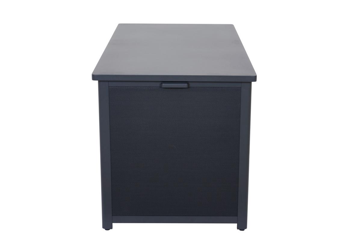 Kissenbox Sabano Grau - Grau, Basics, Kunststoff/Metall (79,3/83/159cm) - Siena Garden