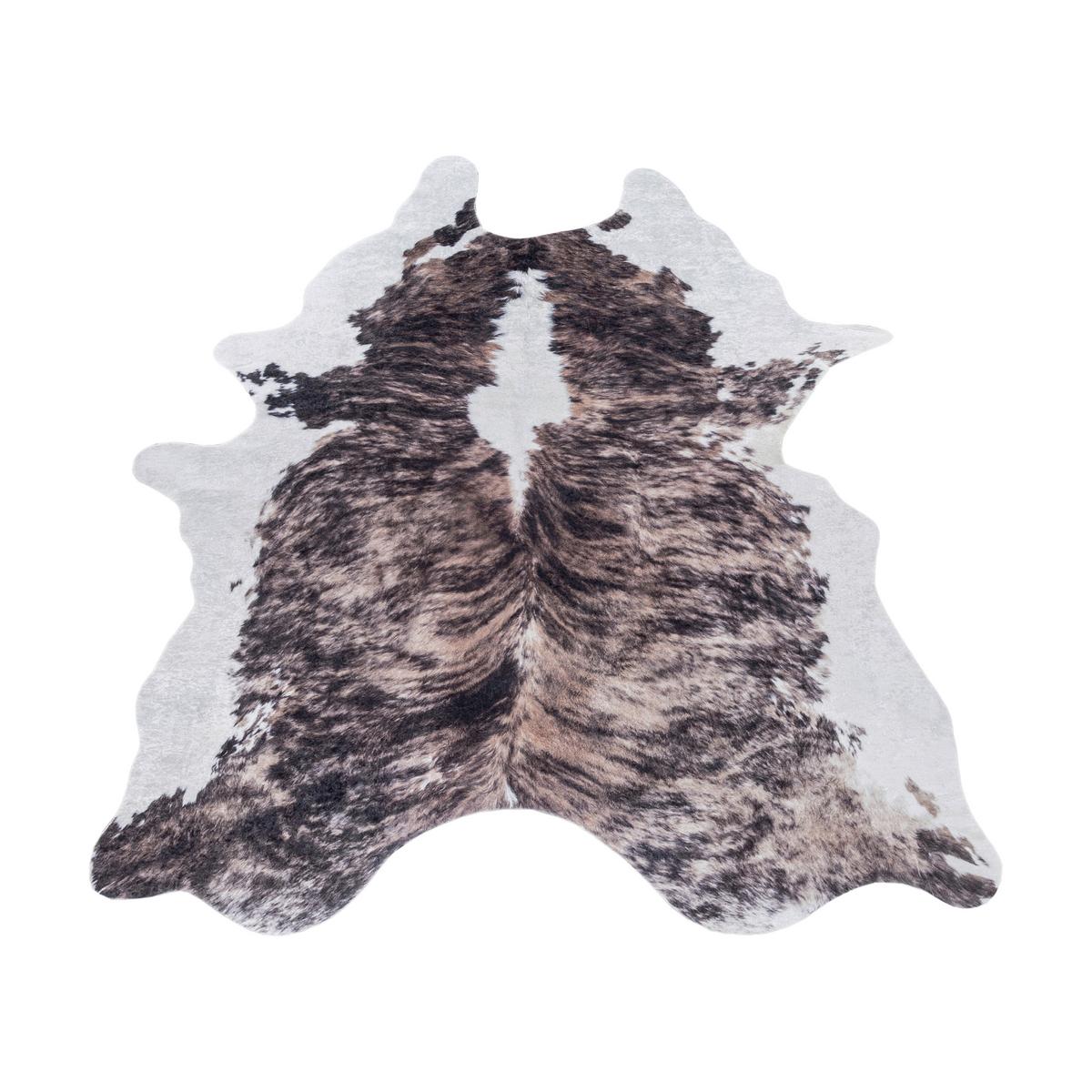 Preproga Etosha, 100x135cm, Rjava - bela/rjava, Design, tekstil (100/135cm) - Novel