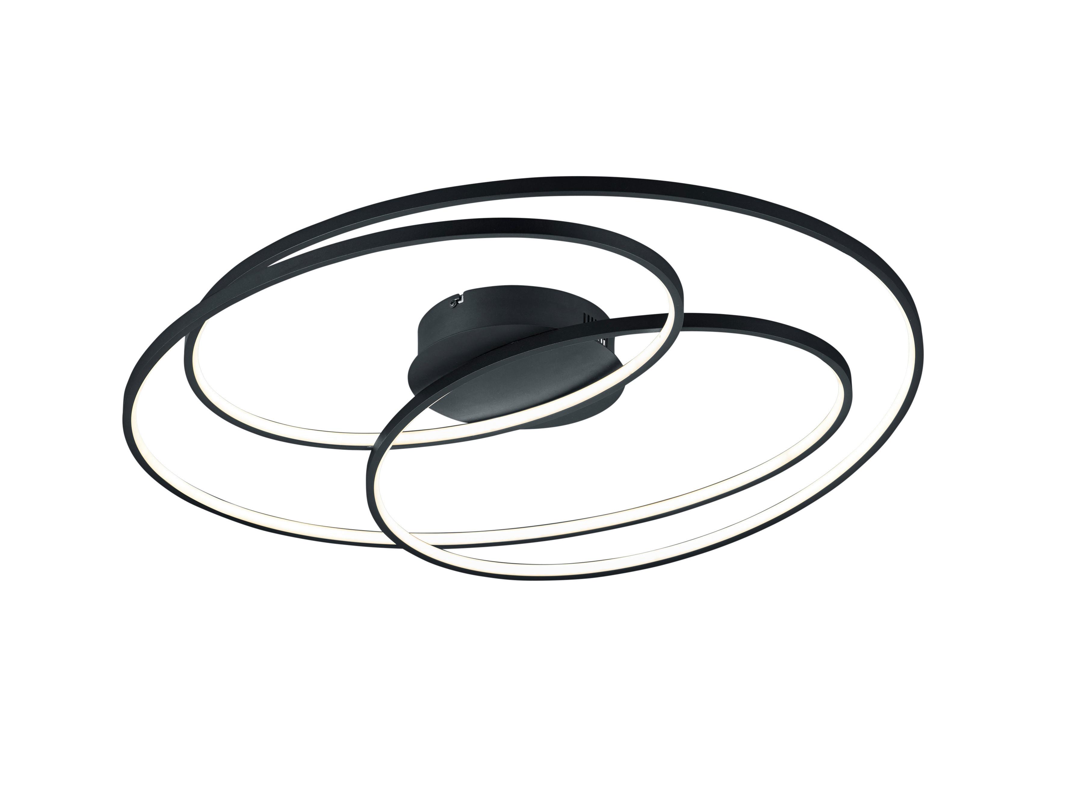 LED-Deckenleuchte Gale in Schwarz max. 50 Watt - Schwarz, Design, Metall (80/14cm) - Trio Leuchten
