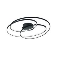 LAMPA SUFITOWA LED 673918032 GALE - czarny, Design, metal (80/14cm) - Trio Leuchten