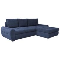 Coltar extensibil SOLAR - alb/albastru închis, Design, textil (277/175cm) - Modern Living