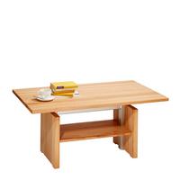 STOLIK KAWOWY PASSAU 1 - kolor bukowy, Konventionell, metal/drewno (110/65/55-69cm) - Linea Natura