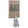 Barelement in Naturfarben - Naturfarben, LIFESTYLE, Holz/Metall (49/70/12,5cm) - Premium Living